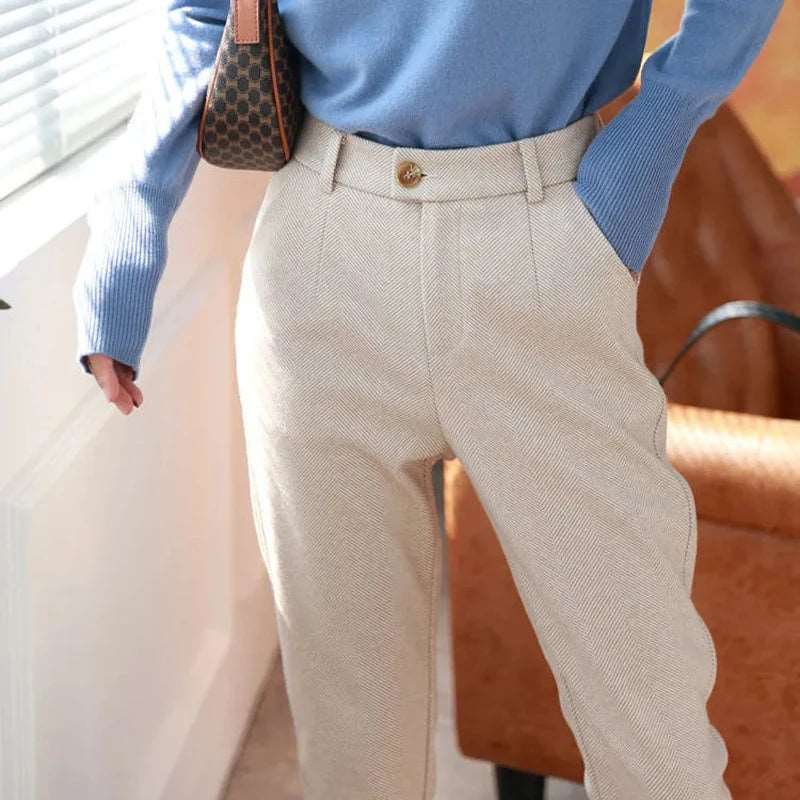 Woolen Pants Women&