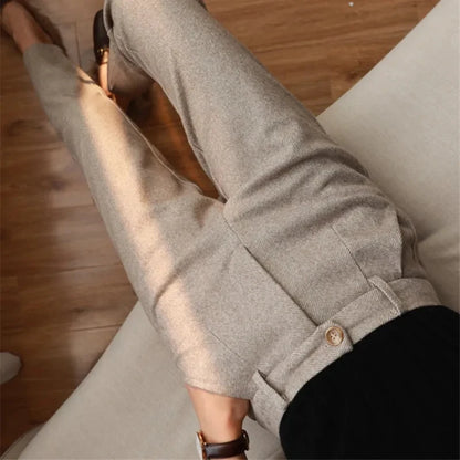 Woolen Pants Women&