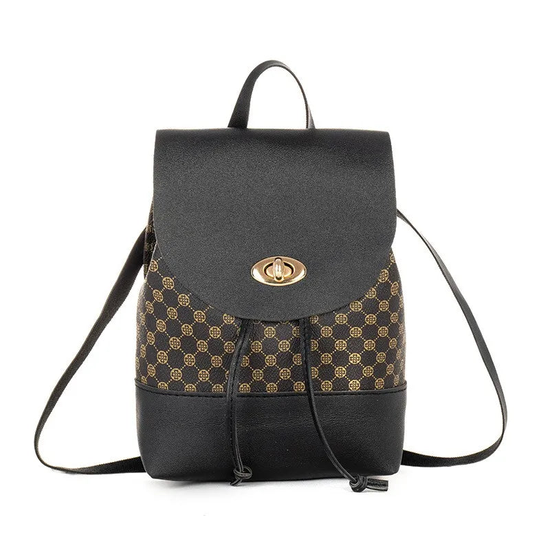 Travel Backpack for Women Mini Cute Purse and Shoulder Bag PU Leather.