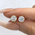 DW 0.5ct-2ct D Color Certified Moissanite Stud Earrings Lab Created Diamond 925 Sterling Silver Gold Plated Wedding Jewelry.