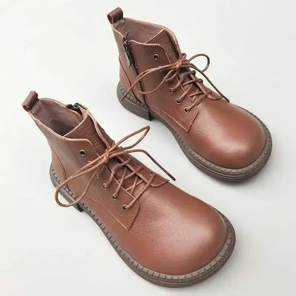 Careaymade-100% Genuine leather wide version Casual women big size short boots,Men&