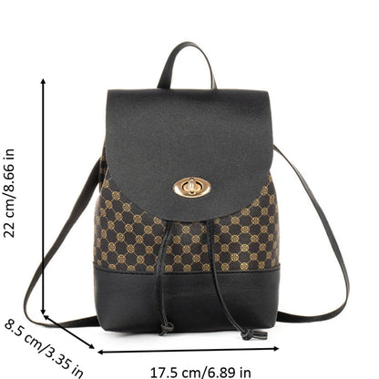 Travel Backpack for Women Mini Cute Purse and Shoulder Bag PU Leather.