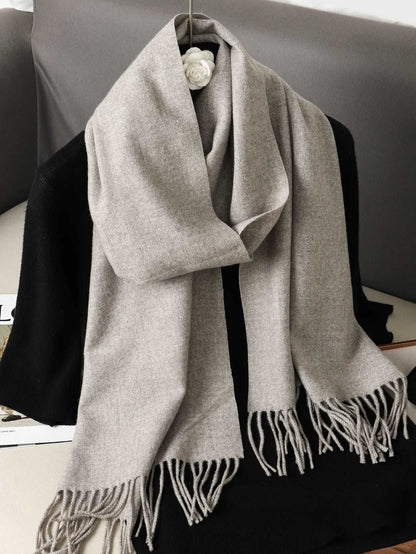 62Color Solid Women Winter Scarf Warm Thicken Cashmere Shawl Outdoor Fashion Luxury Tassels Pashmina Lady Wrap Windproof Scarves.