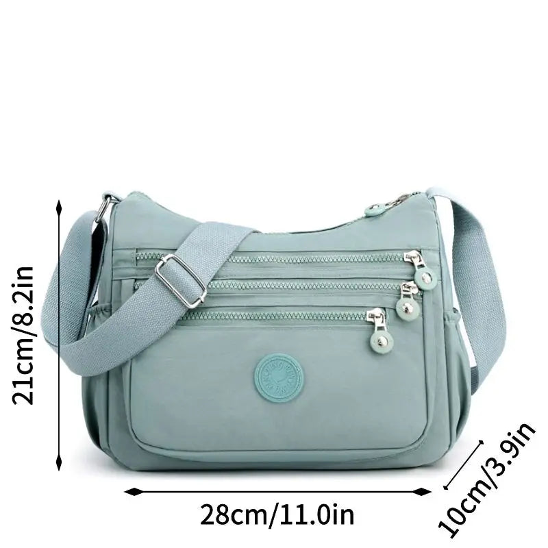 Shoulder Bag Crossbody Bag for Women Messenger Bags Waterproof Nylon Ladies Handbag.