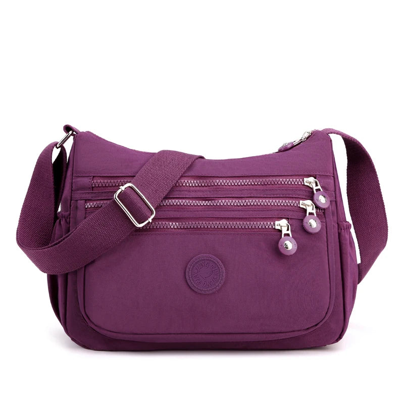 Shoulder Bag Crossbody Bag for Women Messenger Bags Waterproof Nylon Ladies Handbag.