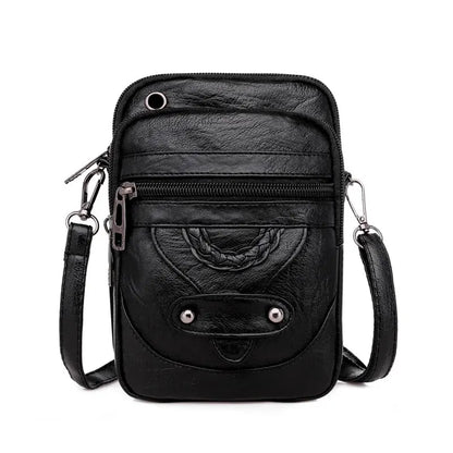 PU Soft Leather Shoulder Bag Large Capacity Casual and Lightweight Shoulder Crossbody Bag for Women.