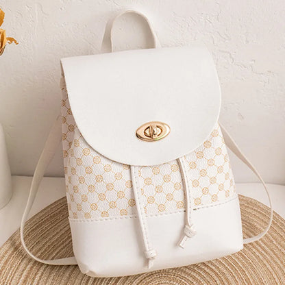 Travel Backpack for Women Mini Cute Purse and Shoulder Bag PU Leather.