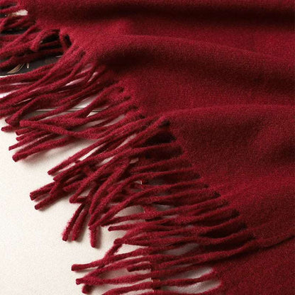 62Color Solid Women Winter Scarf Warm Thicken Cashmere Shawl Outdoor Fashion Luxury Tassels Pashmina Lady Wrap Windproof Scarves.